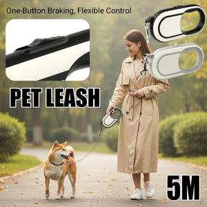 5m Retractable Dog Lead With Lock Control