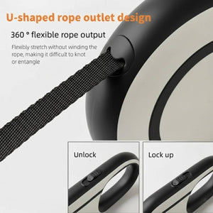 5m Retractable Dog Lead With Lock Control