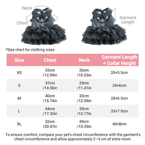 Faux Leather Dog Dress with Sequins Stylish Small Pet Outfit for Autumn & Winter