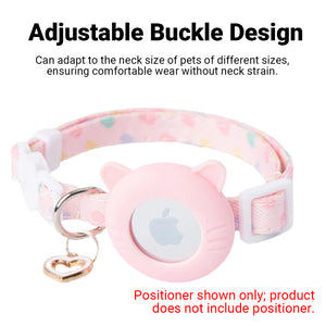 2 Colours Pet Locator Collar with AirTag Holder for Cats Dogs GPS Tracker Case