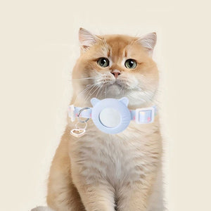2 Colours Pet Locator Collar with AirTag Holder for Cats Dogs GPS Tracker Case