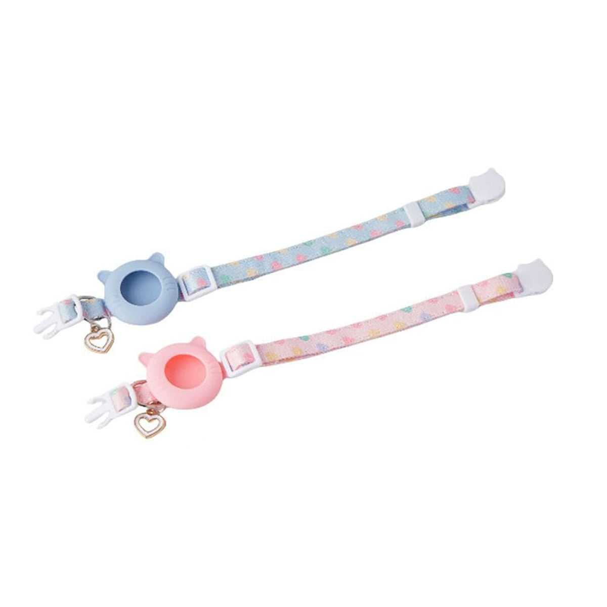2 Colours Pet Locator Collar with AirTag Holder for Cats Dogs GPS Tracker Case