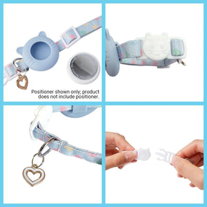 2 Colours Pet Locator Collar with AirTag Holder for Cats Dogs GPS Tracker Case