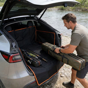 Black Dog Car Cargo Liner with Foldable Sides