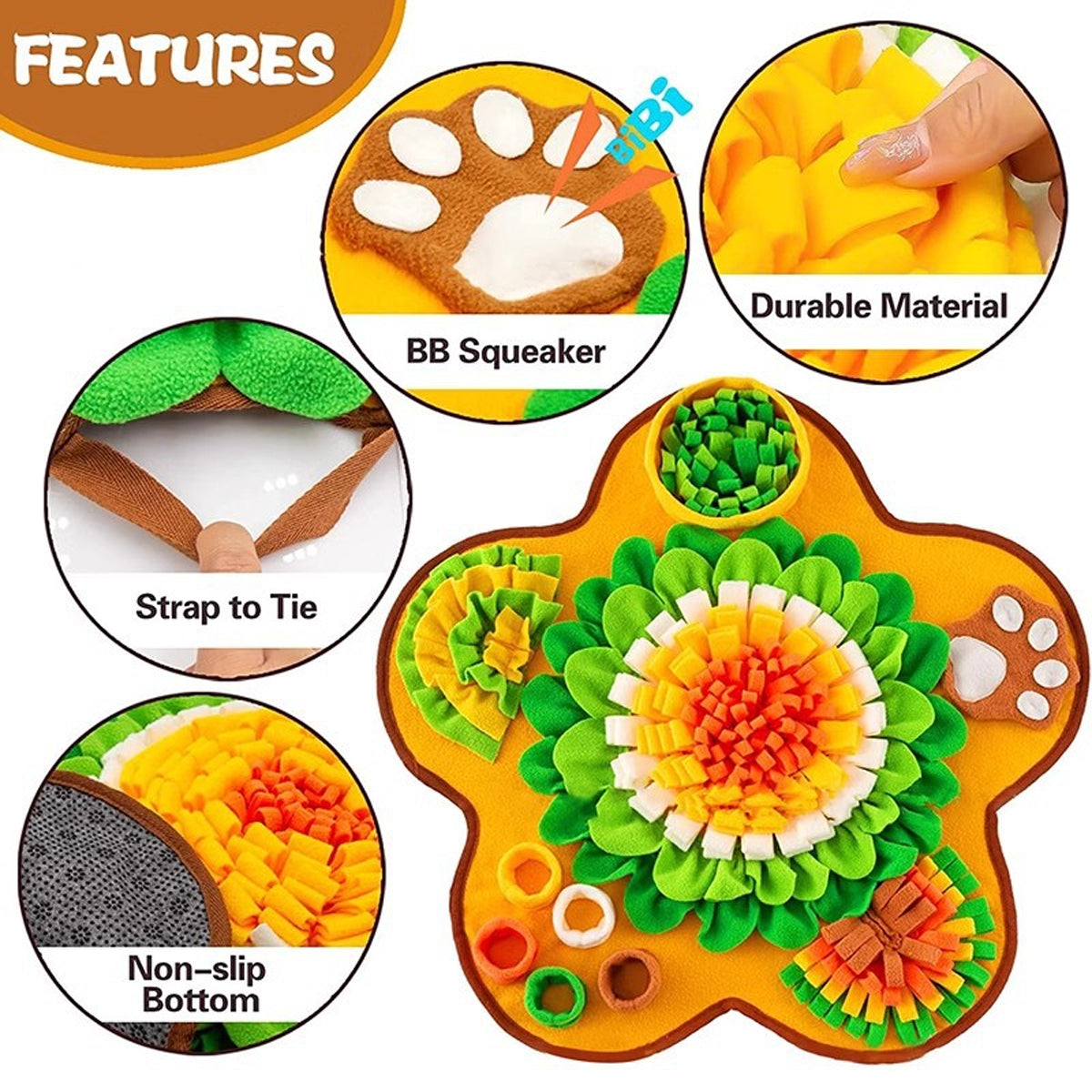 Snuffle Mat For Dogs Enrichment Toy