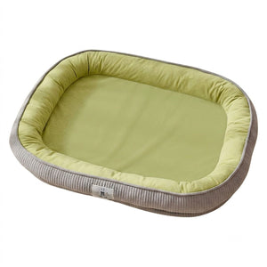 Green XL Pet Mattress with Soft Raised Sides