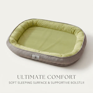 Green XL Pet Mattress with Soft Raised Sides