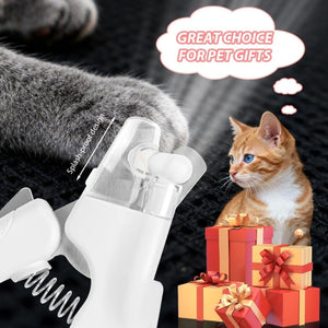 White LED Cat Nail Clippers with Safety Lock