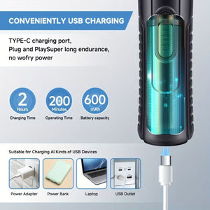 Black Triple LED Dog Nail Grinder with 2 Speeds