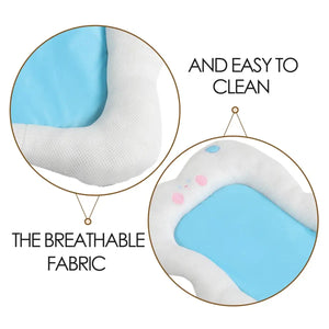 Cooling Dog Bed for Summer Comfort and Neck Support