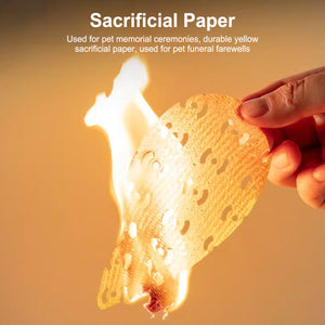 50PCS Pet Funeral Joss Paper Offering Set for Memorial Rituals