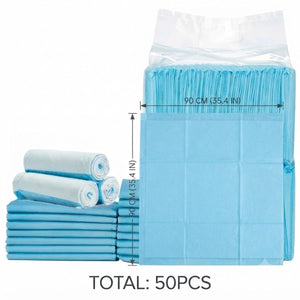 50 Pcs 90cm Pet Pee Pads with Absorbent Layers