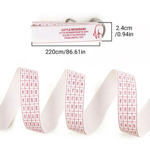 Cattle Weighing Tape for Livestock Dual-Sided Weight Estimator Belt