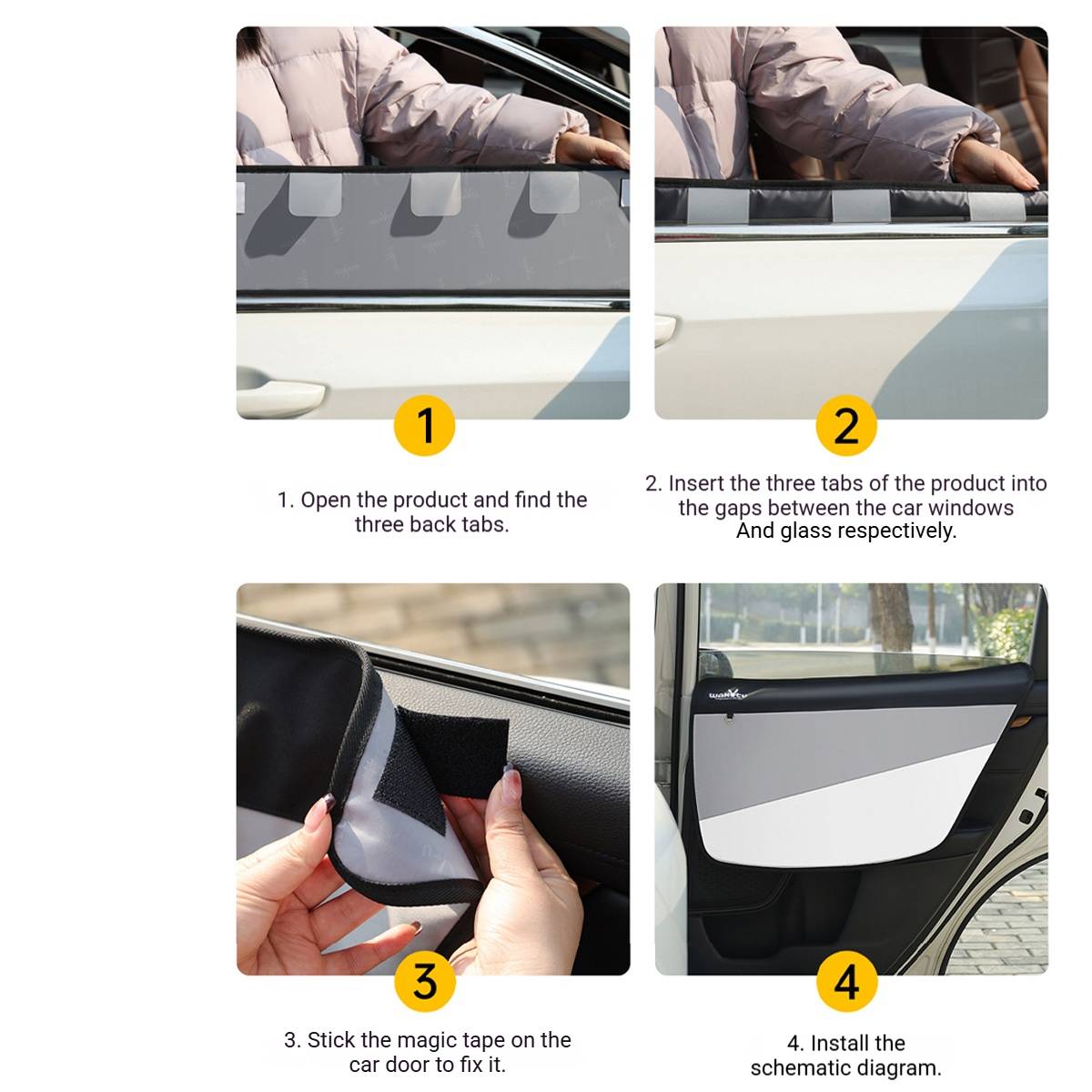 Wakytu Pet Car Door Protector