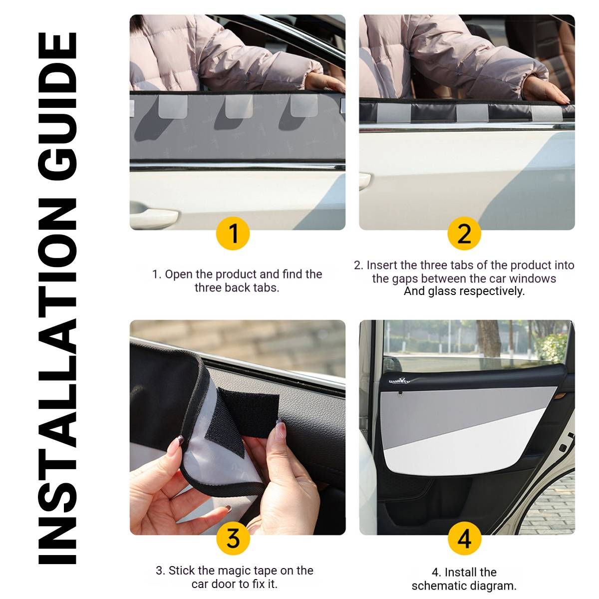 Wakytu Pet Car Door Protector