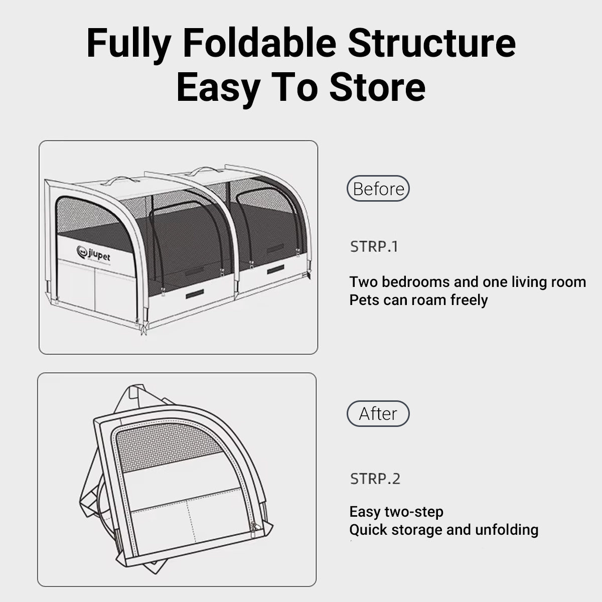 Portable Pet Car Nest Tent for Cats and Dogs