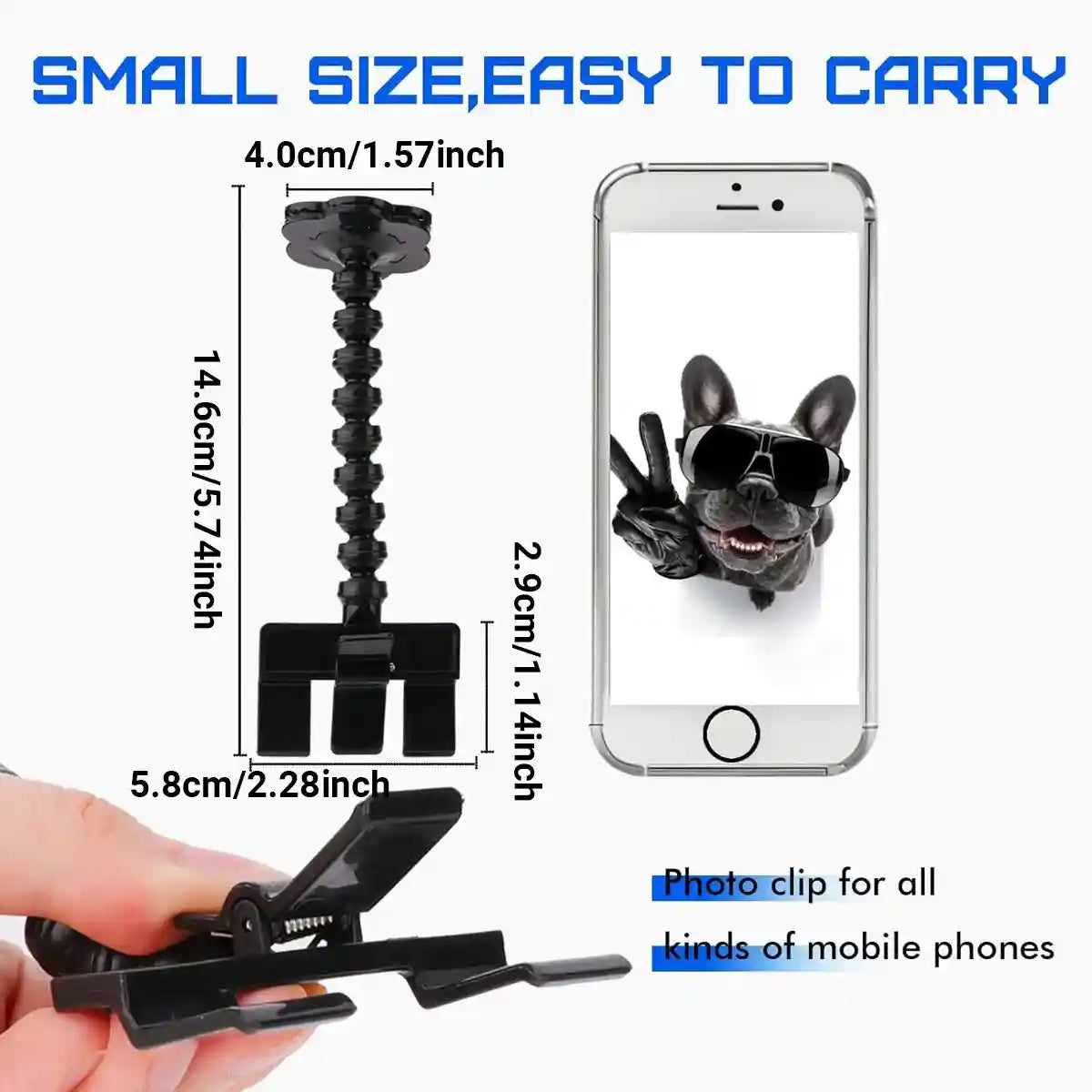 Pet Selfie Stick Smartphone Clip For Perfect Pet Photos