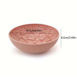 Pet Slow Food Bowl Silicone Double Sided Lick Bowl for Dogs and Cats Eating
