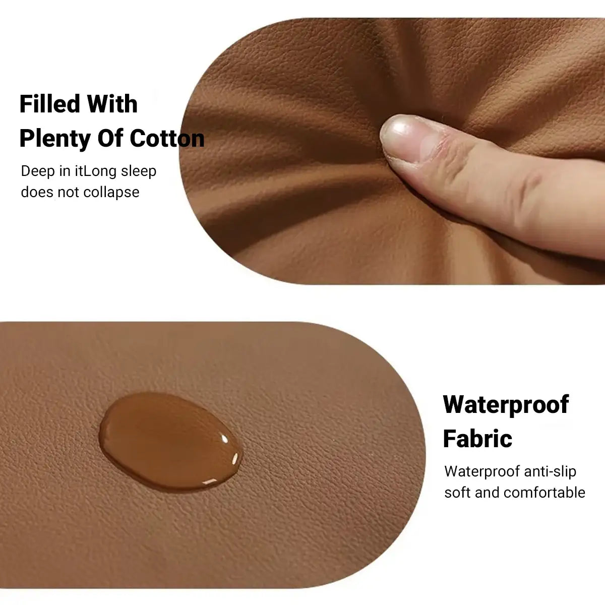 Luxury Leather Pet Sofa Bed Waterproof & Easy-Clean Design