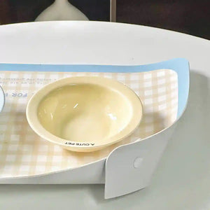 Waterproof Pet Feeding Mat for Cats and Dogs Non-Slip PU Leather Placemat