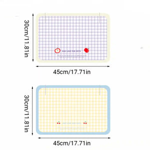 Waterproof Pet Feeding Mat for Cats and Dogs Non-Slip PU Leather Placemat