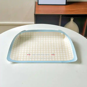 Waterproof Pet Feeding Mat for Cats and Dogs Non-Slip PU Leather Placemat