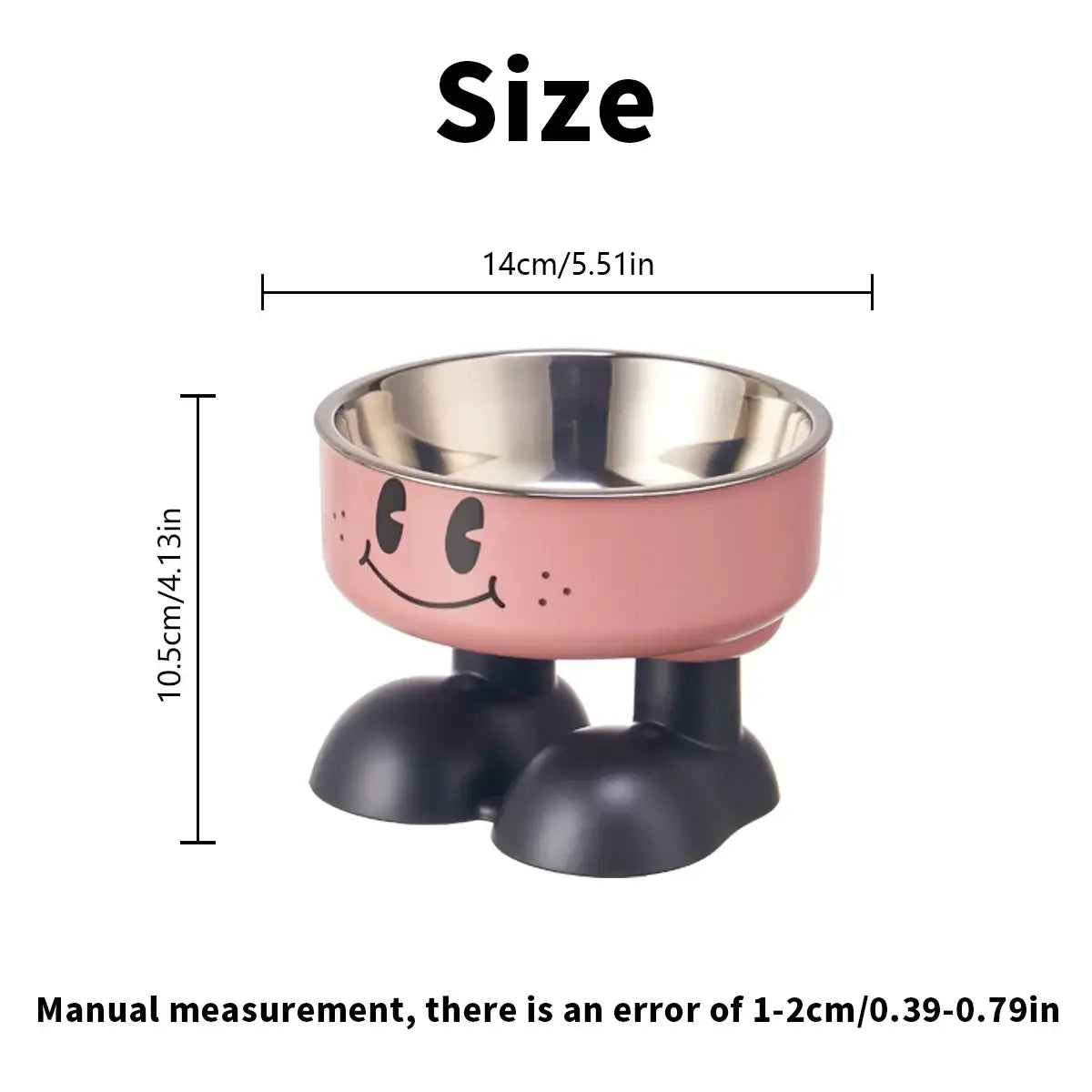 Non-Slip Stainless Steel Pet Bowl with Elevated Base