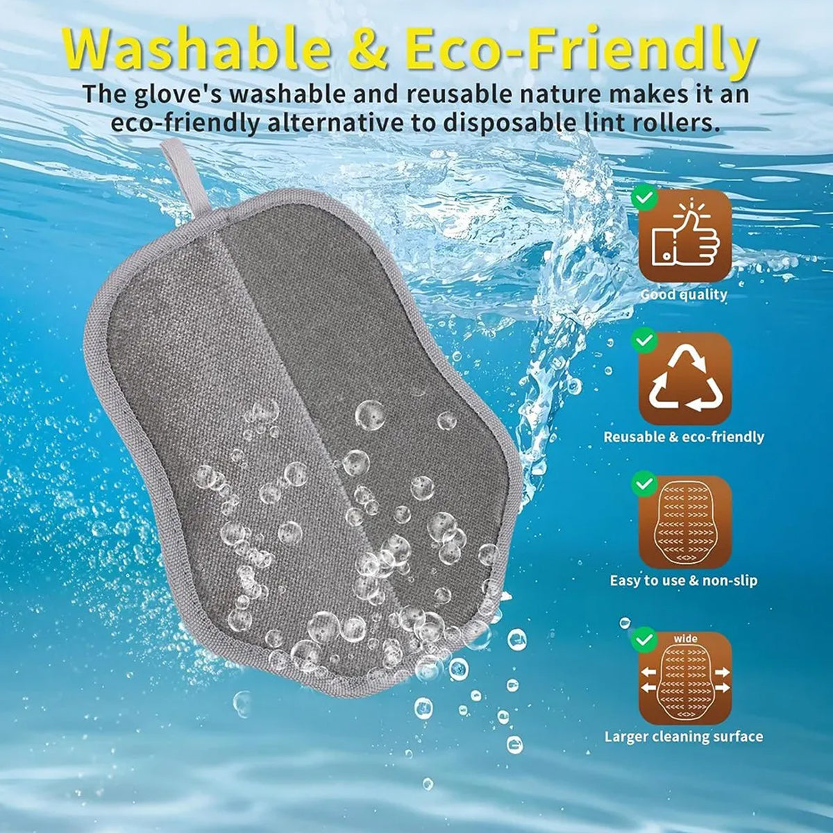 Pet Hair Removal Gloves (2PCS)