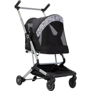 Black Compact Pet Stroller with Folding Frame