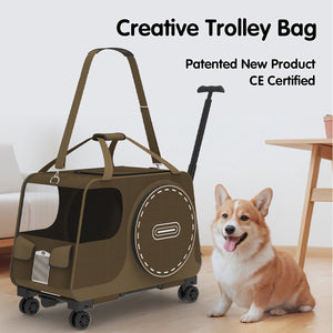 Pet Stroller Bag - Kitten & Dog Shoulder Carrier Handbag