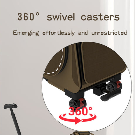 Shoulder pet carrier bag for cats and small dogs in coffee or blue – product view 10