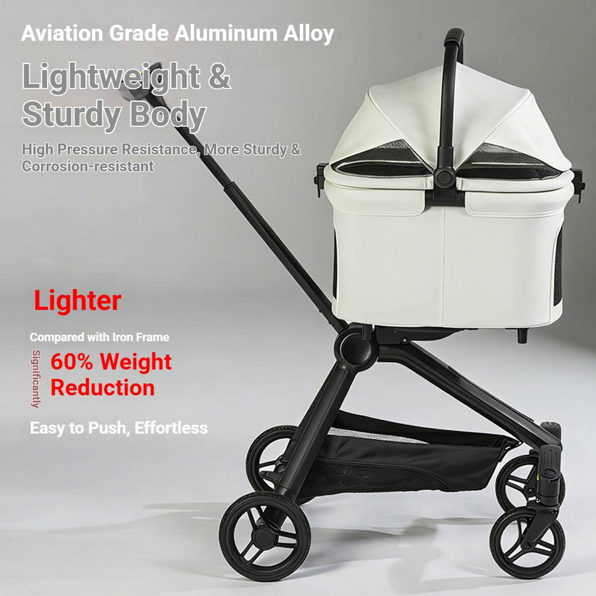 Pet Stroller Lightweight Foldable Pet Travel Stroller