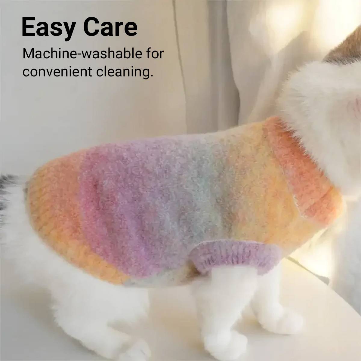 Gradient Pet Sweater Soft Knit For Dogs And Cats
