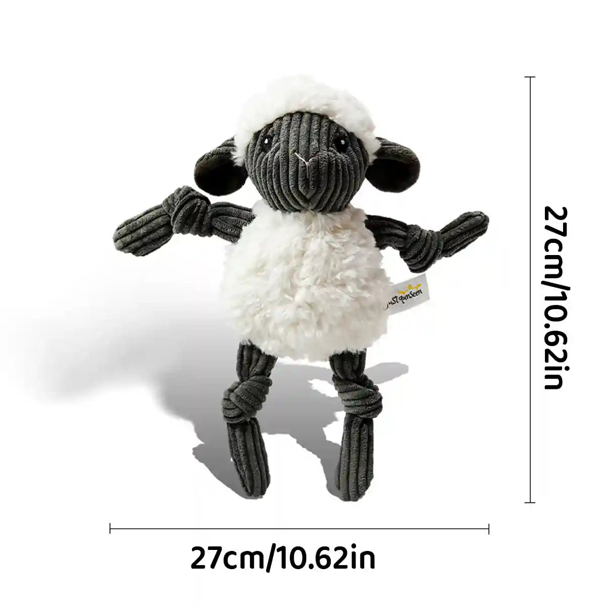 Lamb Shape Pet Chew Toy with Squeaker Soft PP Cotton for Dogs