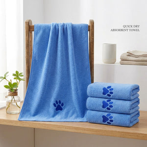 4-Piece Microfibre Pet Towel Set for Dogs and Cats
