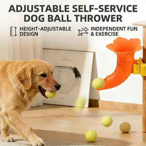 Self-Service Dog Ball Launcher, Adjustable Tennis Ball Thrower