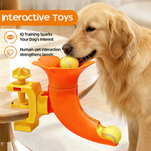 Self-Service Dog Ball Launcher, Adjustable Tennis Ball Thrower