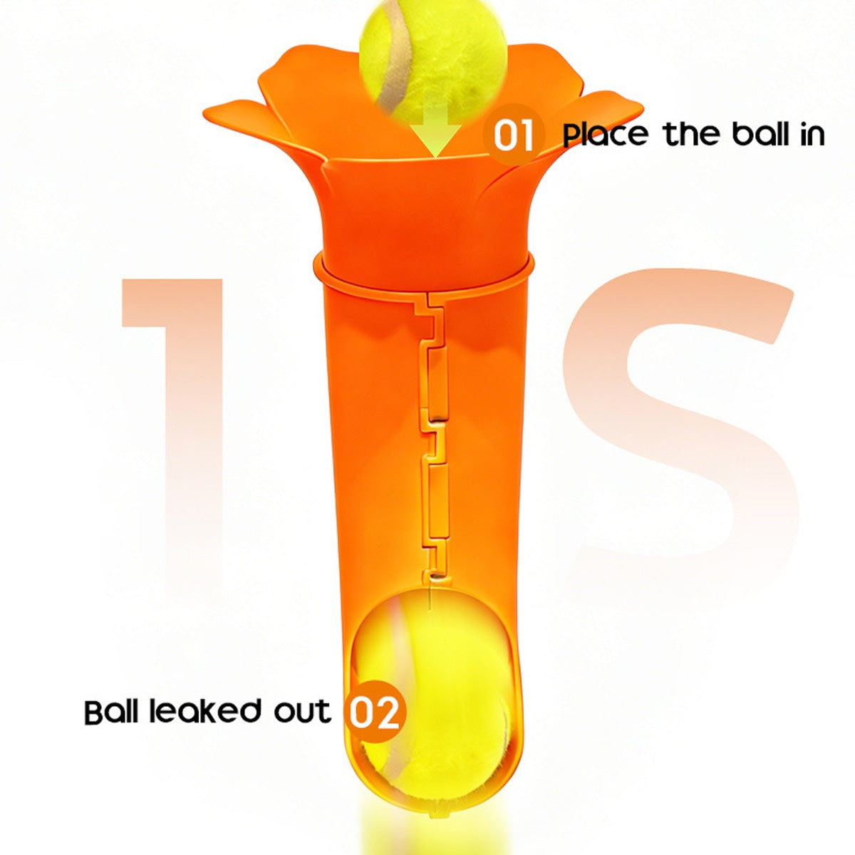 Self-Service Dog Ball Launcher, Adjustable Tennis Ball Thrower