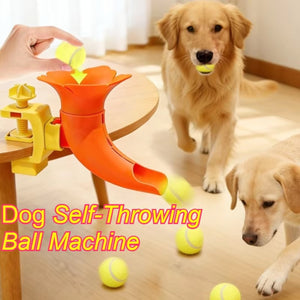 Self-Service Dog Ball Launcher, Adjustable Tennis Ball Thrower