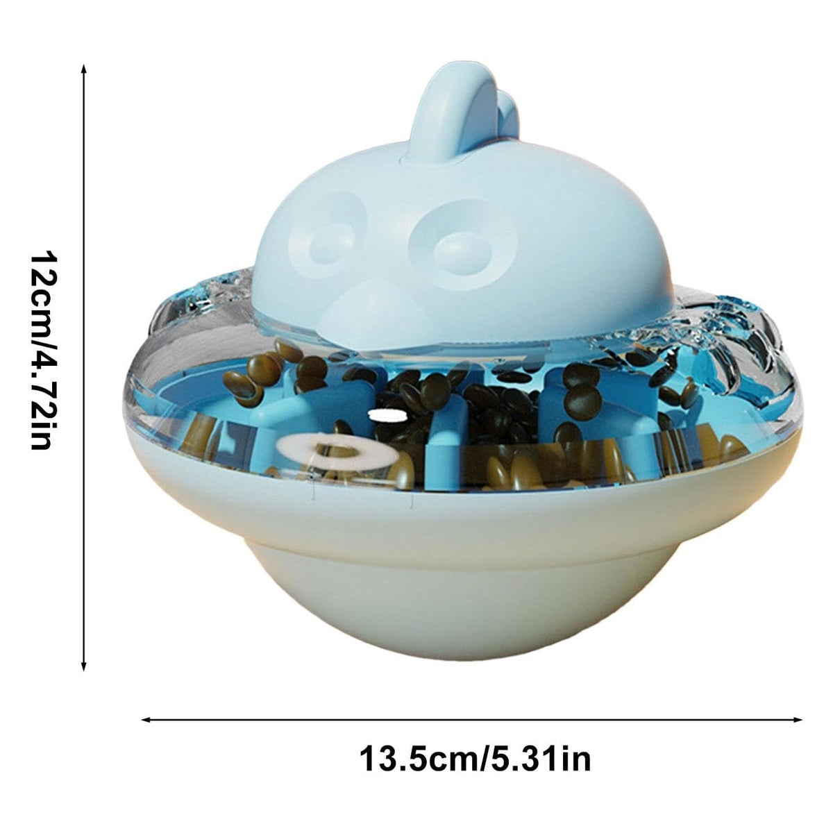 Interactive Cat Slow Feeder Toy, Treat Dispenser Tumbler