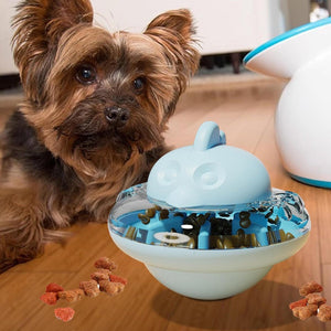 Interactive Cat Slow Feeder Toy, Treat Dispenser Tumbler