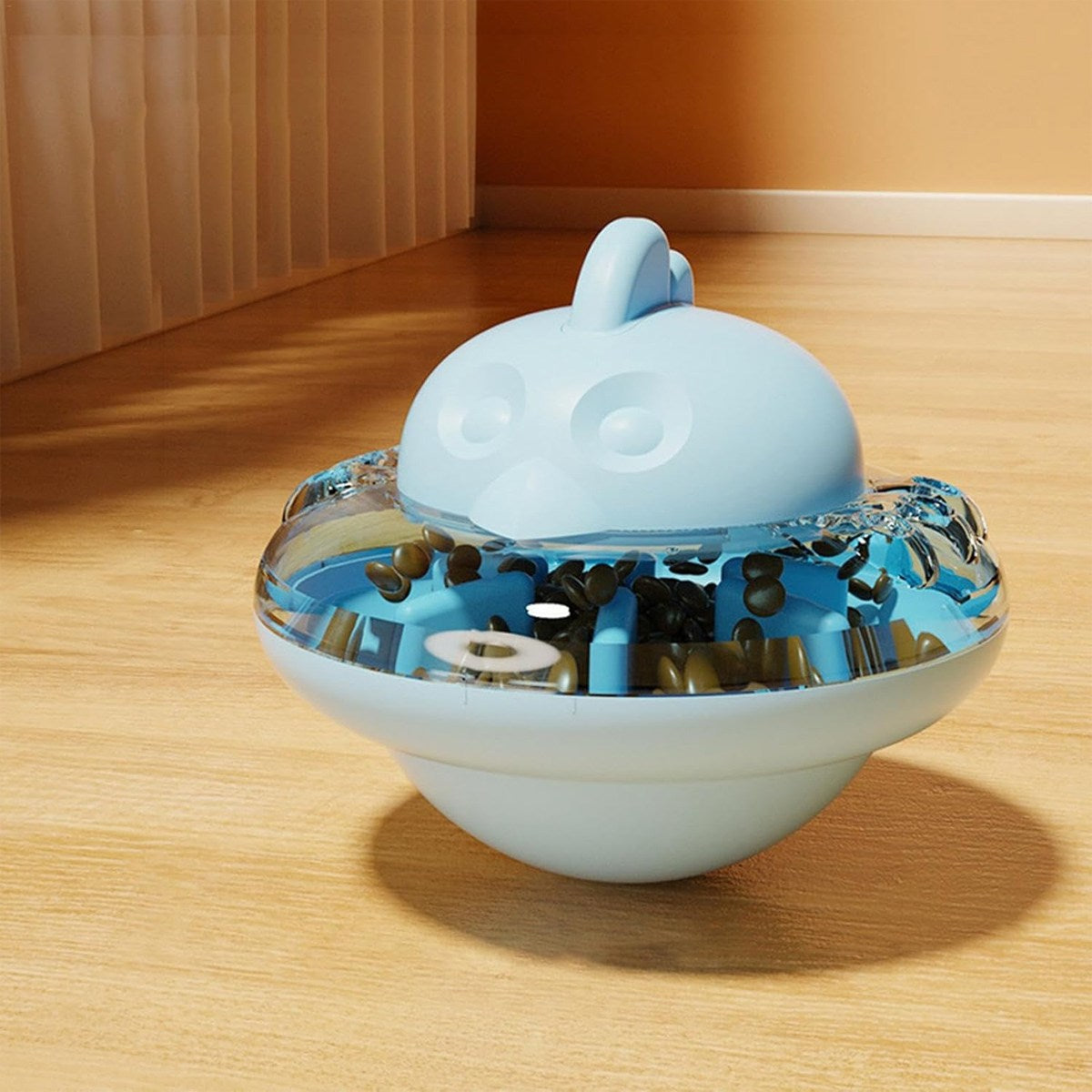 Interactive Cat Slow Feeder Toy, Treat Dispenser Tumbler