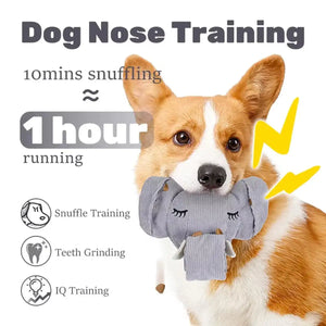 Elephant Snuffle Dog Toy Interactive Nose Work & Chew Training Toy