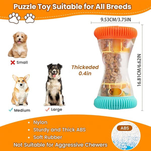 Interactive Dog Treat Dispenser Toy, Slow Feeder Puzzle