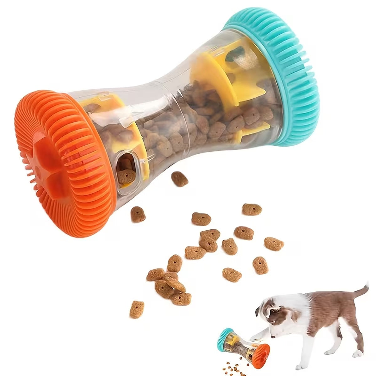 Interactive Dog Treat Dispenser Toy, Slow Feeder Puzzle