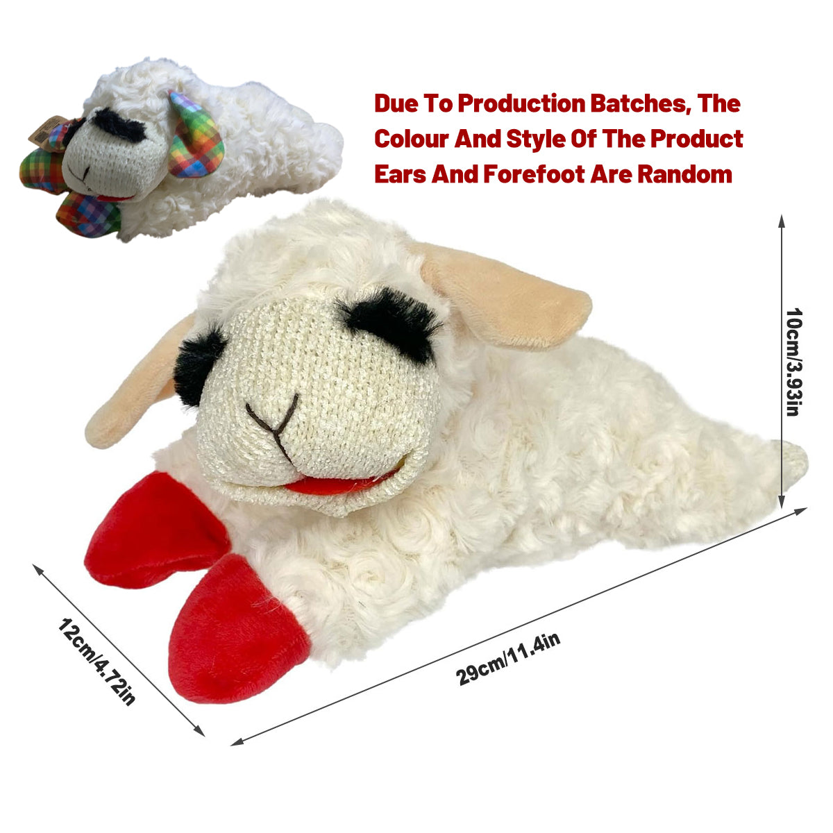 Soft Plush Dog Toy with Squeaker Chew & Interactive Play