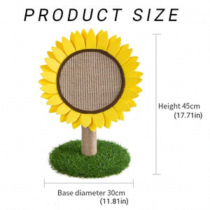 Sunflower Cat Scratching Post Decorative Sisal Climbing Rack