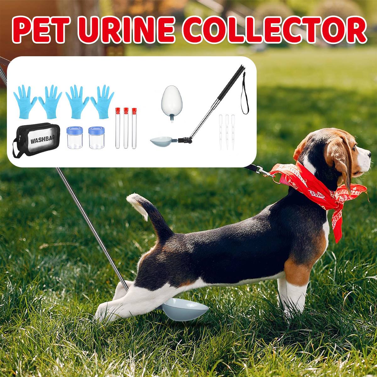Pet Urine Collector - Dog & Cat Urine Sample Collection Kit