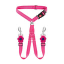 Adjustable Dual Dog Leash Car Seat Belt Strap