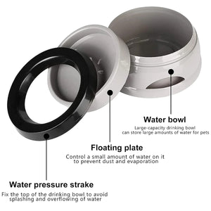 No Spill Pet Water Bowl With Floating Plate